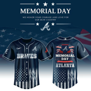 Atlanta Braves Special Memorial Day Jersey Gift for Baseball Lovers