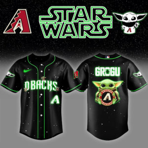 Arizona Diamondbacks x Star Wars Baby Yoda Game Night Baseball Jersey NHL Gifts For Fans