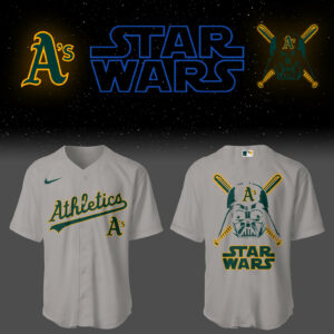 Athletics Jays Baseball 2025 Athletics x Star Wars Grey Jersey Best Baseball Gifts Ideas