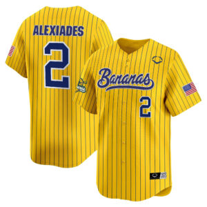Alexiades Bananas Jersey Baseball Bananas Ball Yellow Jersey Merch Gifts For Baseball Lover