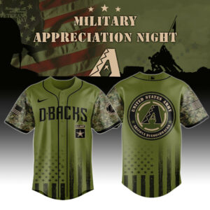 Arizona Diamondbacks x Army Military Appreciation Night Jersey Gifts For Husband
