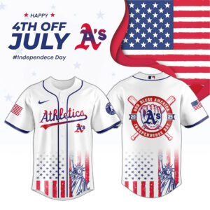 Athletics Special Independence Day Edition Jersey Gifts For Baseball Lovers