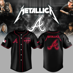 Atlanta Braves Baseball Metallica Night Jersey Baseball Gift Ideas