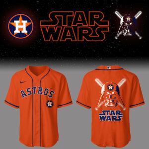 Astros Baseball 2025 Astros x Star Wars 2025 Orange Jersey Gifts For Baseball Lovers