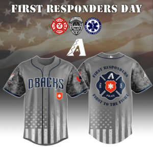 Arizona Diamondbacks x First Responders Jersey 2025 Gift For Baseball Fans
