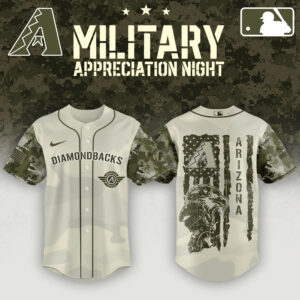 Arizona Diamondbacks x 2025 Armed Forces Day Night Jersey Best Gifts For Baseball Fans
