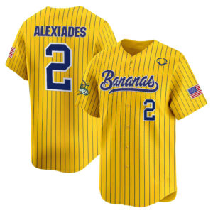 Alexiades Bananas 2 Baseball Jersey Unique Gifts For Baseball Fans