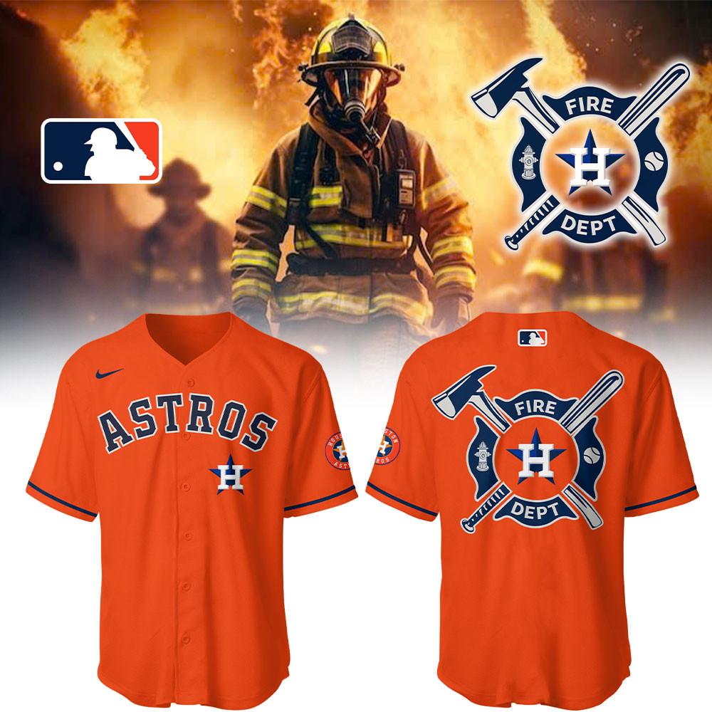 Astros x Firefighter Appreciation Night Jersey Unique Baseball Gifts 1 Astros x Firefighter Appreciation Night Jersey Unique Baseball Gifts