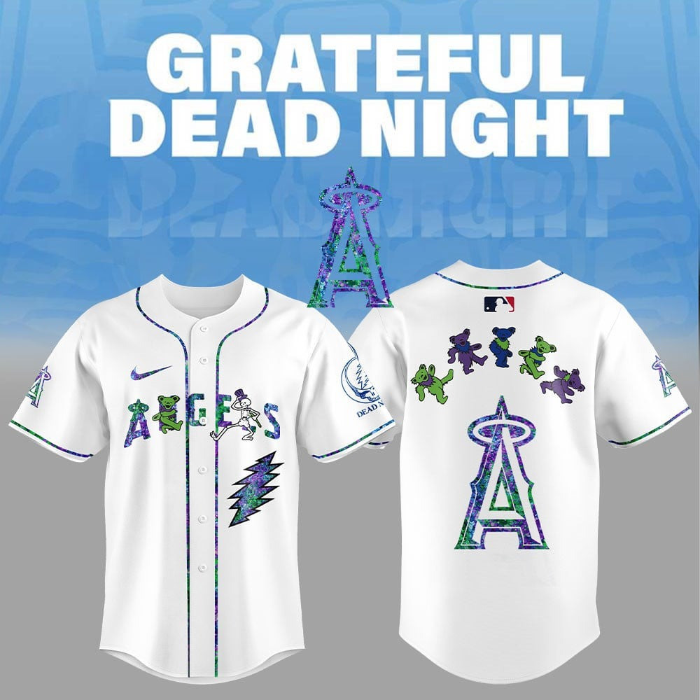 Angels City x Grateful Dead Night Baseball Jersey Shirt Gifts For Baseball Fans 1 Angels City x Grateful Dead Night Baseball Jersey Shirt Gifts For Baseball Fans