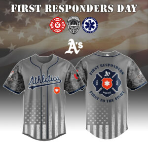 Athletics x First Responders Jersey 2025 Gift For Baseball Fans