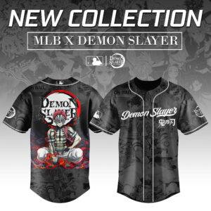 Akaza Demon Slayer x Baseball Jersey Editions Gift For Anime Lovers