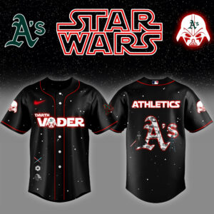 Athletics x Stars Wars Darth Vader Night Baseball Jersey Gift For Baseball Lover