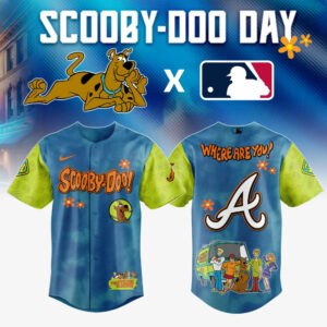 Atlanta Braves x Scooby Doo Jersey Best Gifts For Baseball Lovers