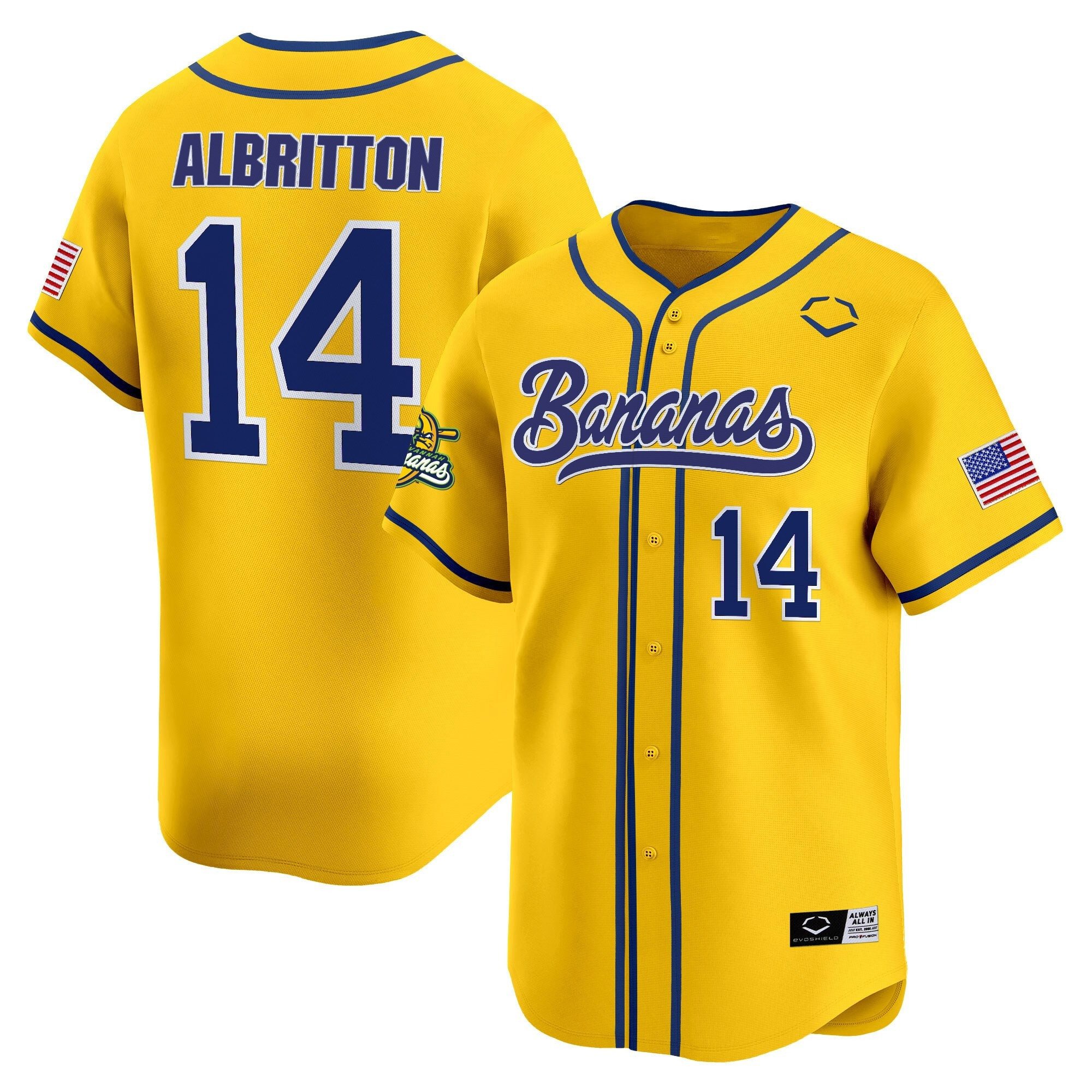Albritton Bananas Jersey Baseball Bananas Ball Yellow Jersey Merch Gifts For Baseball Lovers 1 Albritton Bananas Jersey Baseball Bananas Ball Yellow Jersey Merch Gifts For Baseball Lovers