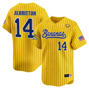 Albritton Bananas Jersey Baseball Bananas Ball Yellow Jersey Merch Apparel Gifts For Fans