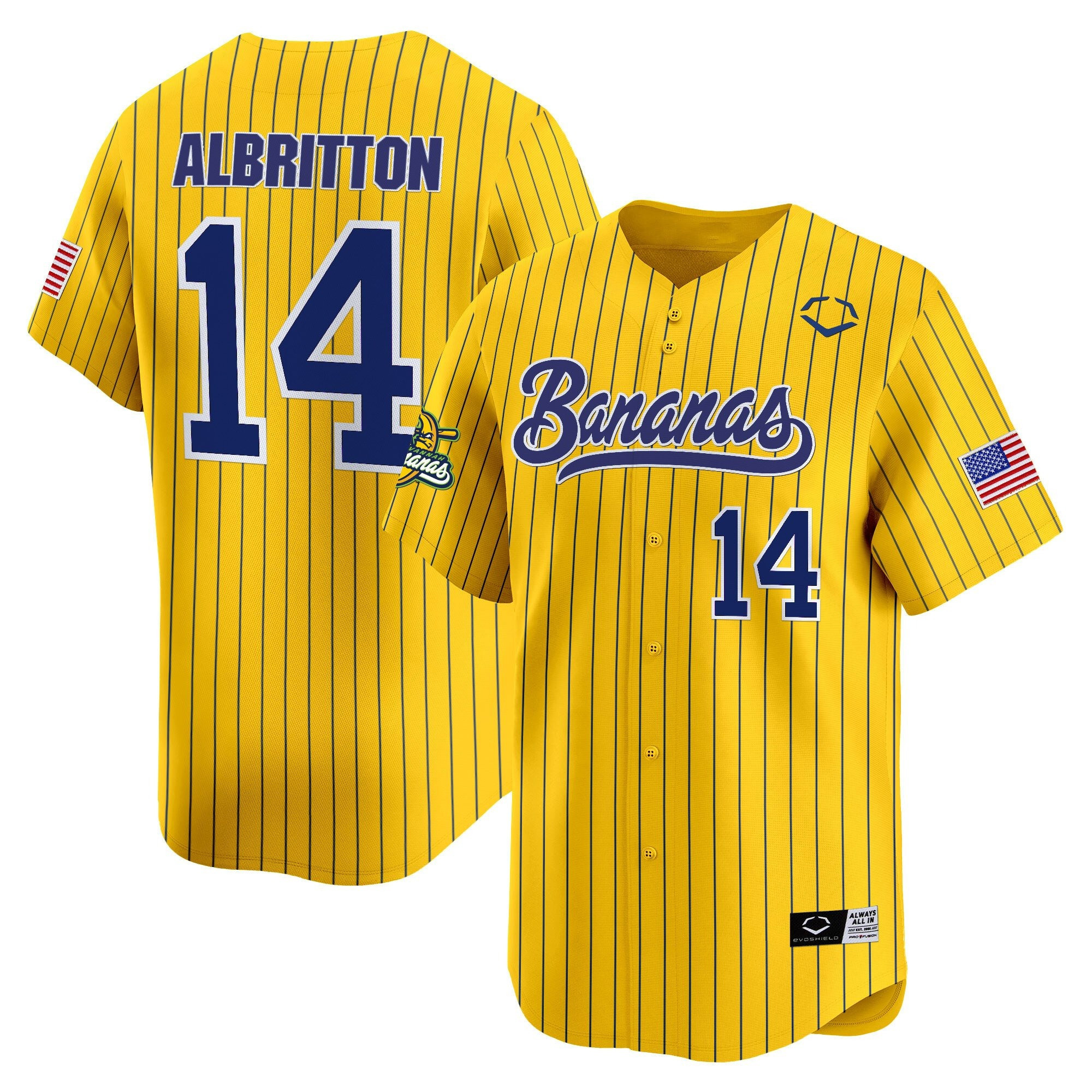 Albritton Bananas Jersey Baseball Bananas Ball Yellow Jersey Merch Apparel Gifts For Fans 1 Albritton Bananas Jersey Baseball Bananas Ball Yellow Jersey Merch Apparel Gifts For Fans