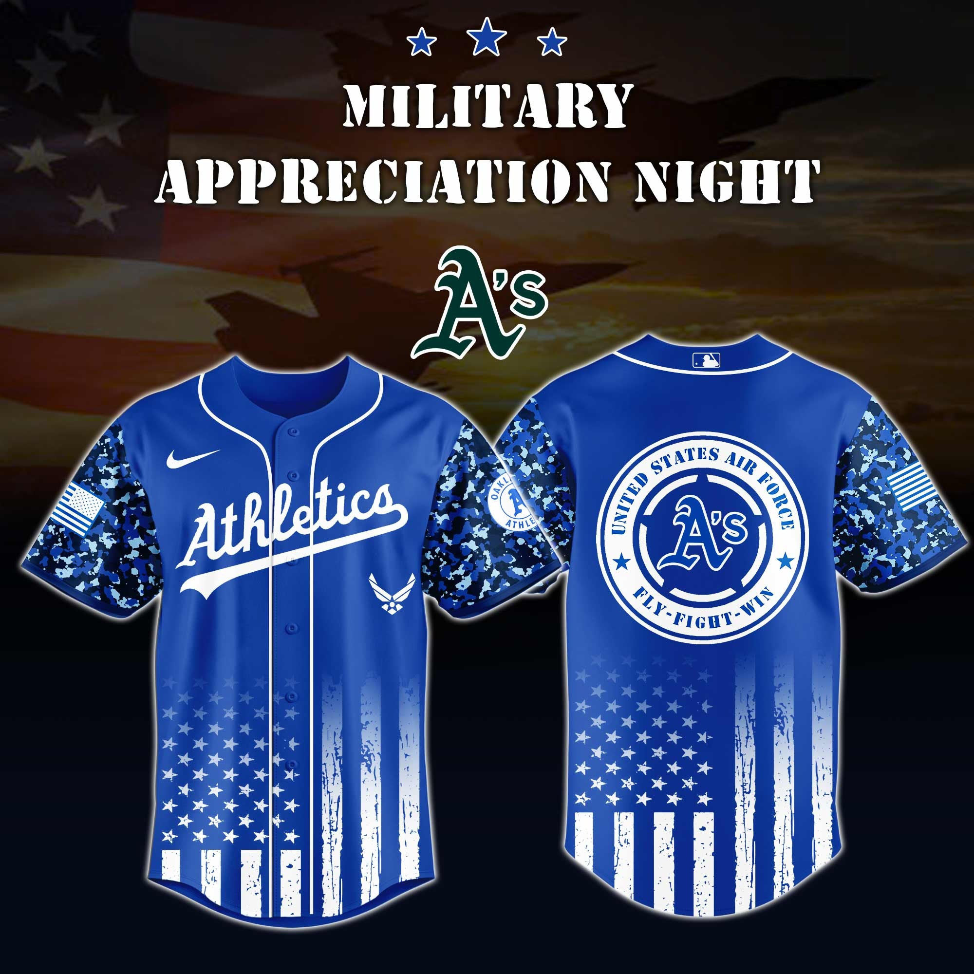 Athletics x Air Force Military Appreciation Night Jersey Editions Athletics Fan Merch 1 Athletics x Air Force Military Appreciation Night Jersey Editions Athletics Fan Merch