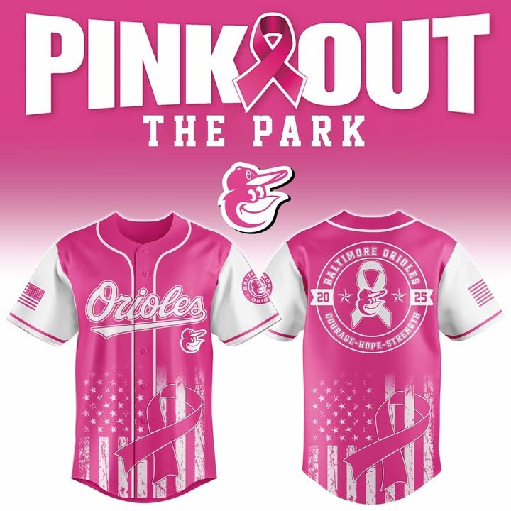 Baltimore Orioles Pink Out The Park Jersey Gifts For Baseball Fans 1 Baltimore Orioles Pink Out The Park Jersey Gifts For Baseball Fans