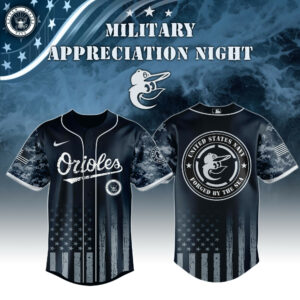 Baltimore Orioles x Navy Military Appreciation Night Jersey Best Gifts For Baseball Lovers