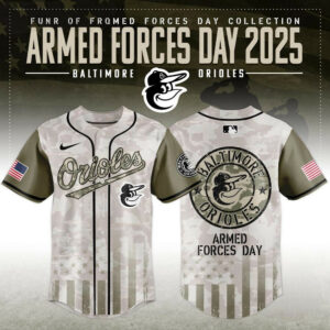 Baltimore Orioles Armed Forces Day 2025 Baseball Jersey Best Gifts For Baseball Lovers
