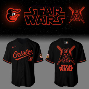 Baltimore Orioles Baseball 2025 Orioles x Star Wars Black Jersey Baseball Coach Gift Ideas