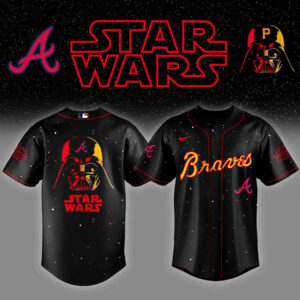 Atlanta Braves x Stars Wars Night Baseball Jersey Gift For Baseball Lover