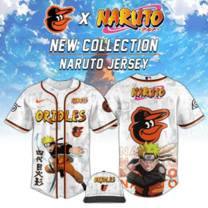 Baltimore Orioles x Naruto Baseball Jersey Best Gifts For Baseball Lovers