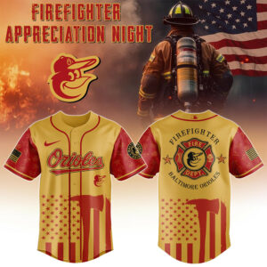 Baltimore Orioles x Firefighter Appreciation Night Jersey Cool Baseball Gifts