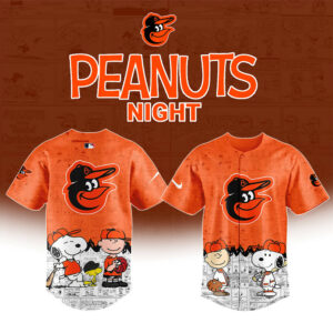 Baltimore Orioles "75th Anniversary of Peanuts" Snoopy Jersey Unique Gifts For Baseball Fans