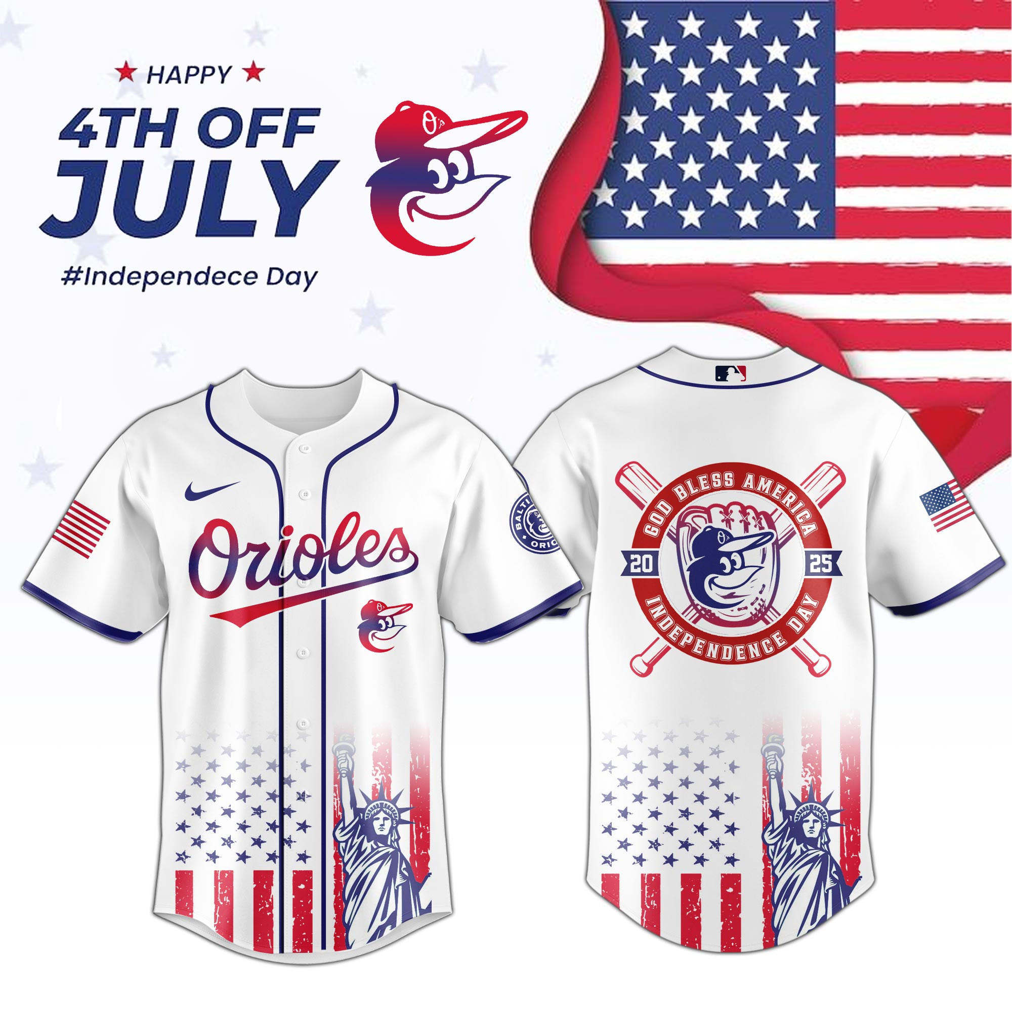 Baltimore Orioles Special Independence Day Edition Jersey Best Gifts For Baseball Lovers 1 Baltimore Orioles Special Independence Day Edition Jersey Best Gifts For Baseball Lovers