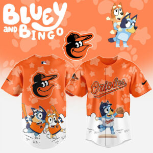 Baltimore Orioles x Bluey and Bingo Night Jersey Gifts For Baseball Lovers