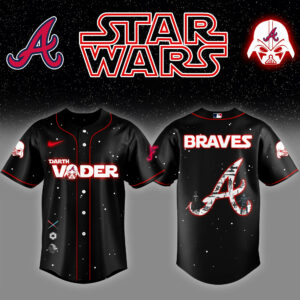 Atlanta Braves x Stars Wars Darth Vader Night Baseball Jersey Gifts For Baseball Fans