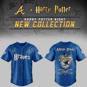 Atlanta Braves x Harry Potter Night Ravenclaw House Jersey Gifts For Baseball Fans