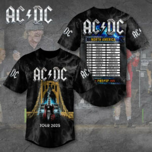 Acdc Power Up North American Tour 2025 Jersey Acdc Merch Best Gift For Music Fans