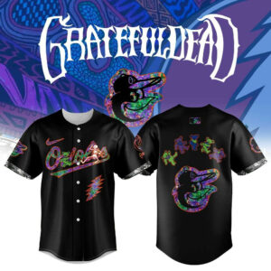 Baltimore Orioles Grateful Dead Night Black City Connect Jersey Gifts For Baseball Fans