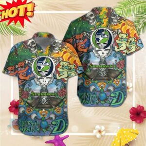 Seattle Seahawks Grateful Dead Hawaiian Shirt