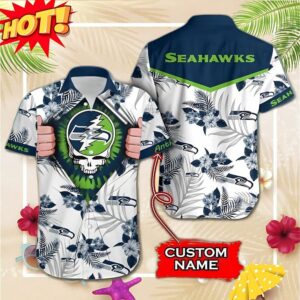 Seattle Seahawks Grateful Dead Hawaiian Shirt