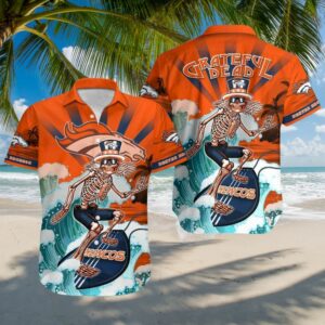 Denver Broncos Grateful Dead Hawaiian Shirt