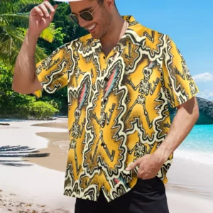 Grateful Dead Electric Skeleton Hawaiian Shirt