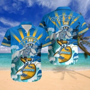 Los Angeles Chargers Grateful Dead Hawaiian Shirt