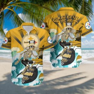 Pittsburgh Steelers Grateful Dead Hawaiian Shirt