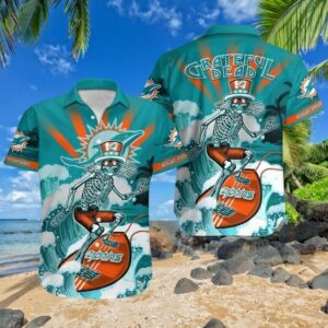 Grateful Dead Blue Dolphin Hawaiian Shirt