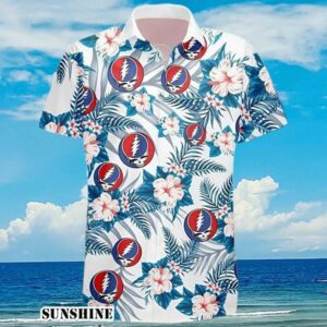 Grateful Dead Rock Band Floral Hawaiian Shirt