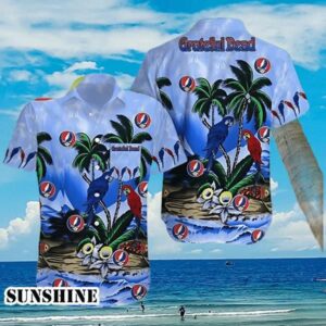Grateful Dead Parrot Hawaiian Shirt Summer Beach Gifts