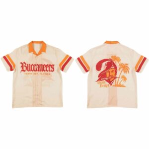 Tampa Bay Buccaneers Cream Cabana Aloha Hawaiian Shirt