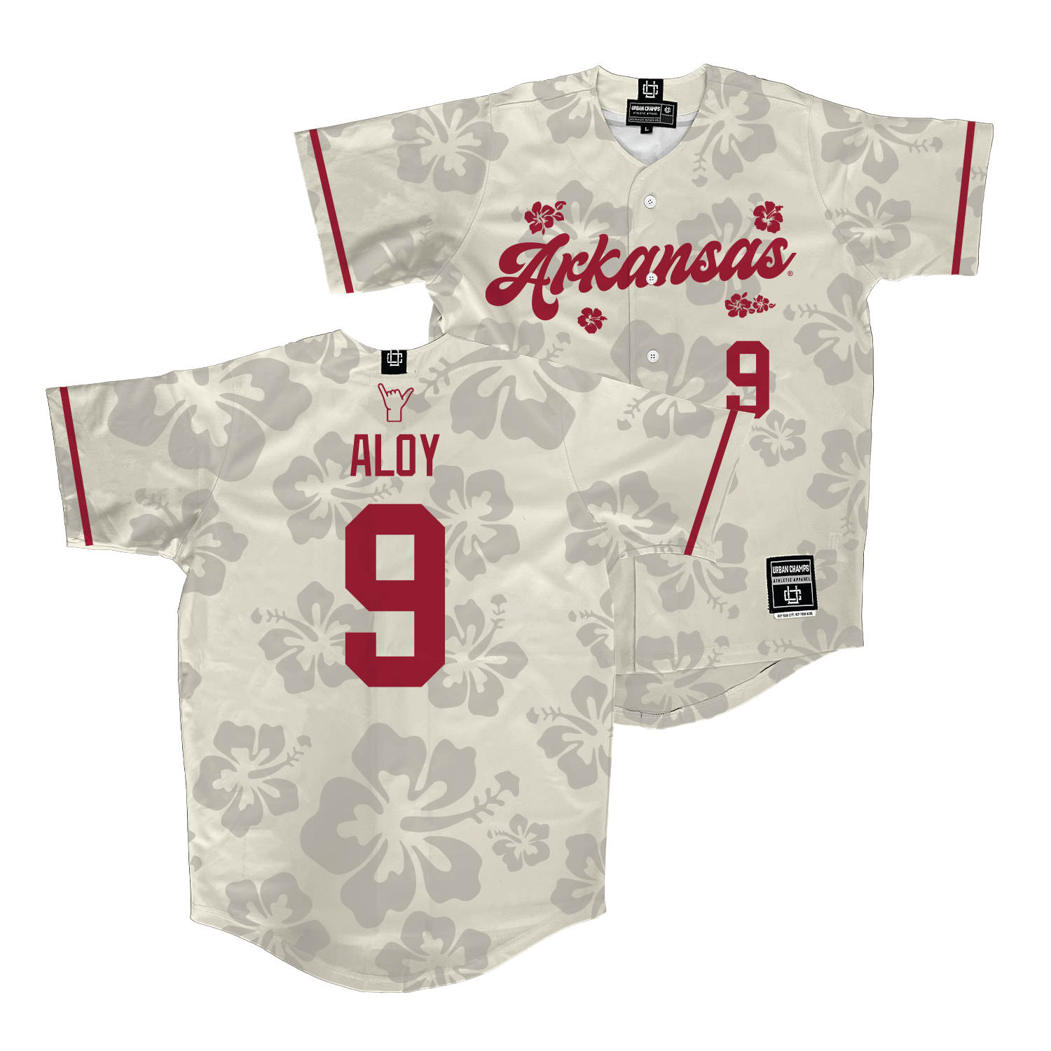 EXCLUSIVE: Wehiwa Aloy Arkansas Baseball Hawaiian Jersey 1 EXCLUSIVE: Wehiwa Aloy Arkansas Baseball Hawaiian Jersey