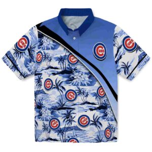 Chicago Cubs Sunset Palms Blue White  Aloha  Aloha