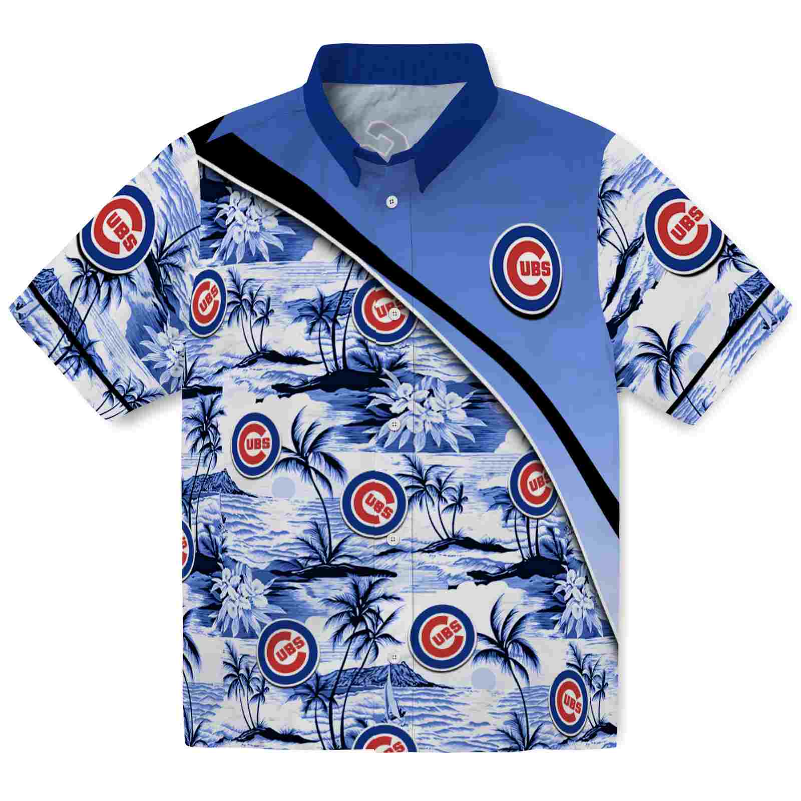 Chicago Cubs Sunset Palms Blue White Aloha Aloha 1 Chicago Cubs Sunset Palms Blue White Aloha Aloha