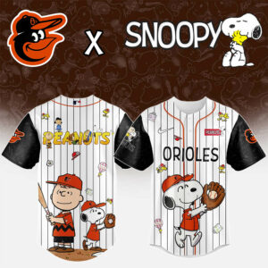 Baltimore Orioles "75th Anniversary of Peanuts" Snoopy Jersey Gifts For Baseball Fans