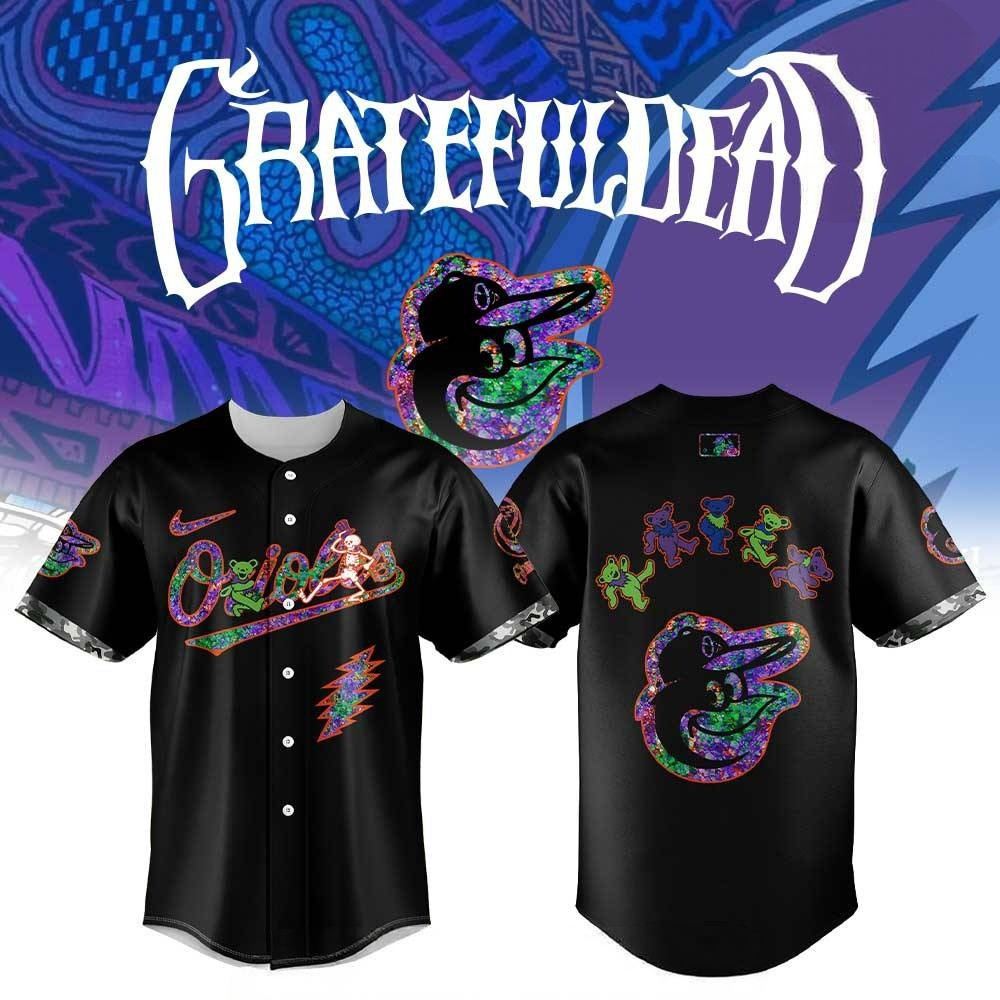 Baltimore Orioles Grateful Dead Night Black City Connect Baseball Jersey Fans Gifts 1 Baltimore Orioles Grateful Dead Night Black City Connect Baseball Jersey Fans Gifts